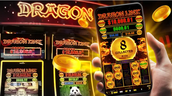 Colorful slot machine with spinning reels and a jackpot symbol